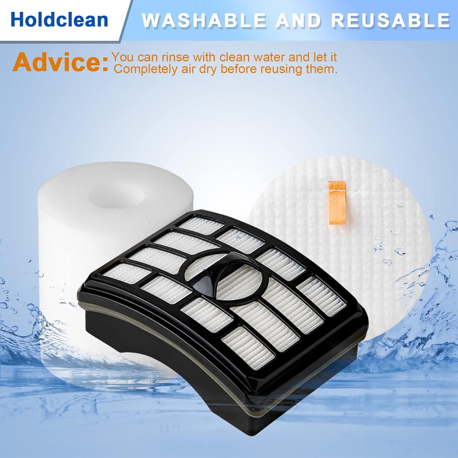Shark NV500 Vacuum Filter Replacement - 2 HEPA & 4 Foam Filters for Rotator Pro Lift-Away NV501-NV552