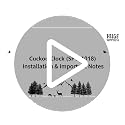 Animated Black Forest Cuckoo Clock, Wooden Wall Clock with 12 Melodies