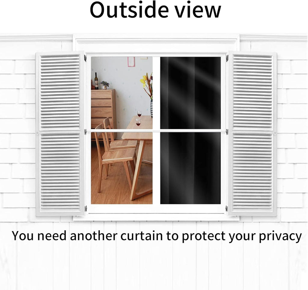 Pickluc Blackout Curtains - Light Blocking Thermal Insulated Drapes, 42" x 54", Black, 2 Panels