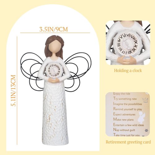 Angel Retirement Gifts for Women - Hand-Painted Figurines | Perfect Celebratory Gifts for Coworkers & Friends