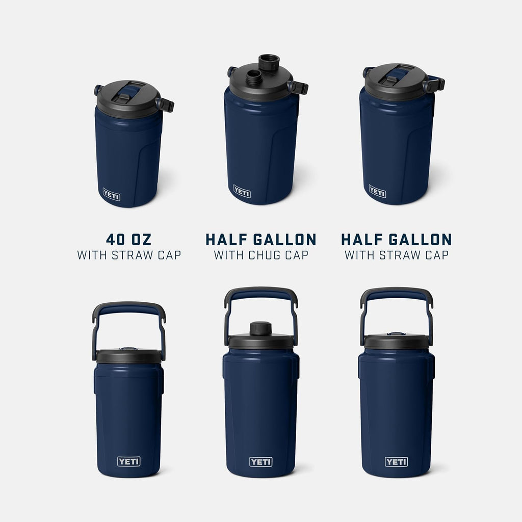 YETI Silo Half Gallon Insulated Water Jug - Lightweight, Leakproof Sports Bottle with Fence Hook Handle - Keeps Drinks Ice-Cold for Gym & Sports