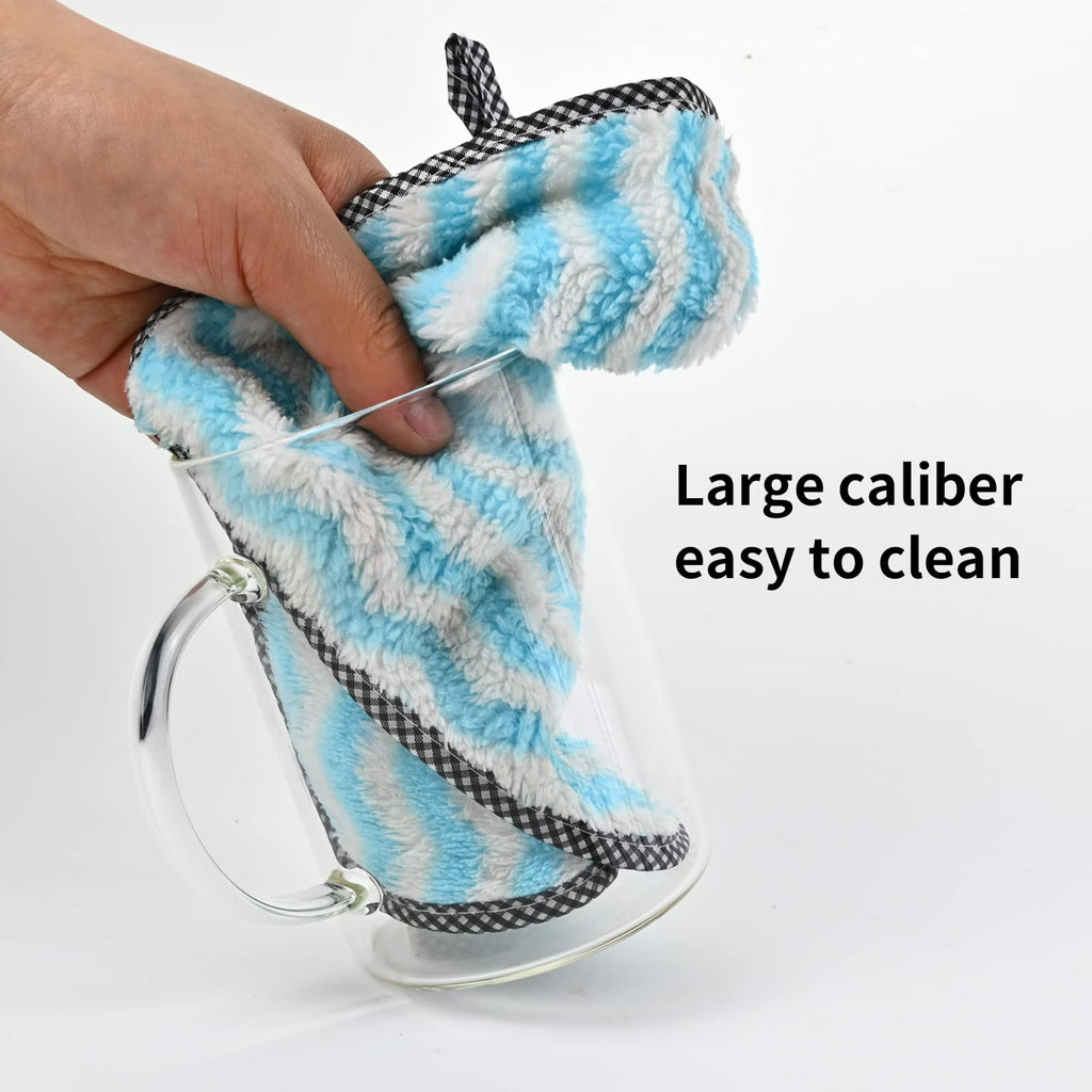 DEDEYA Borosilicate Glass Mugs 19 oz Set of 2, Extra Large Clear Glass Cup with Handle for Coffee Tea Beverage, Hot/Cold Drinking Glasses, wide mouth.