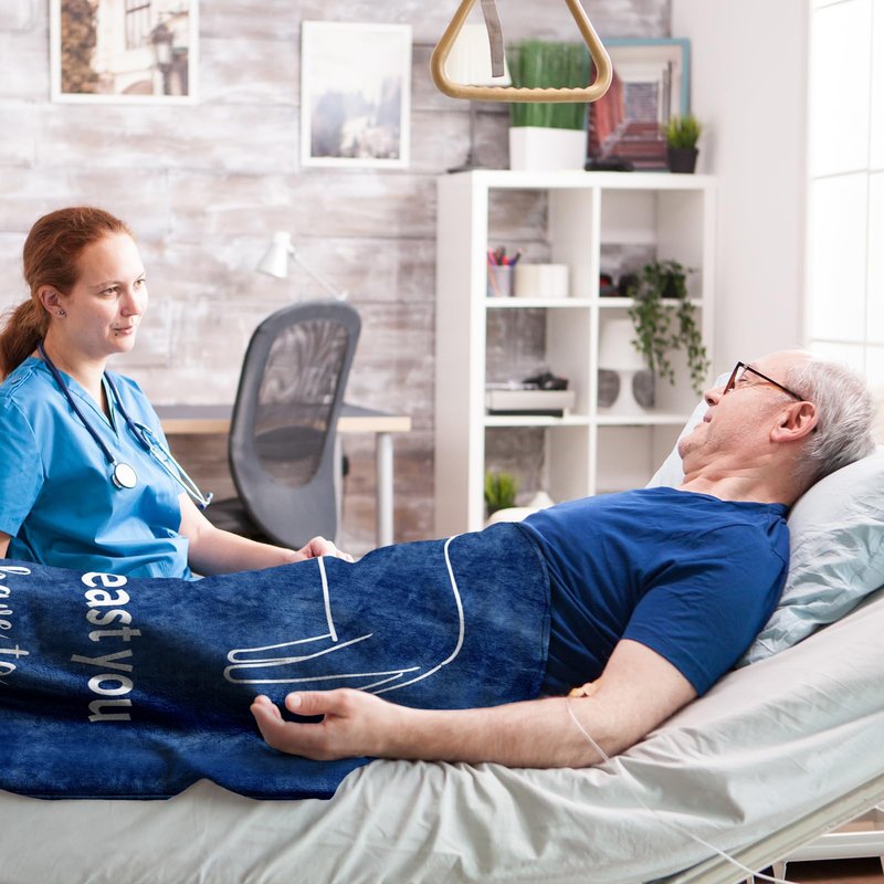 Mlkdcid Get Well Gifts for Men, Get Well Gifts After Surgery, Get Well Soon Gifts for Men/Teenage Boys, Feel Better Gift Throw Blanket 60" x 50"