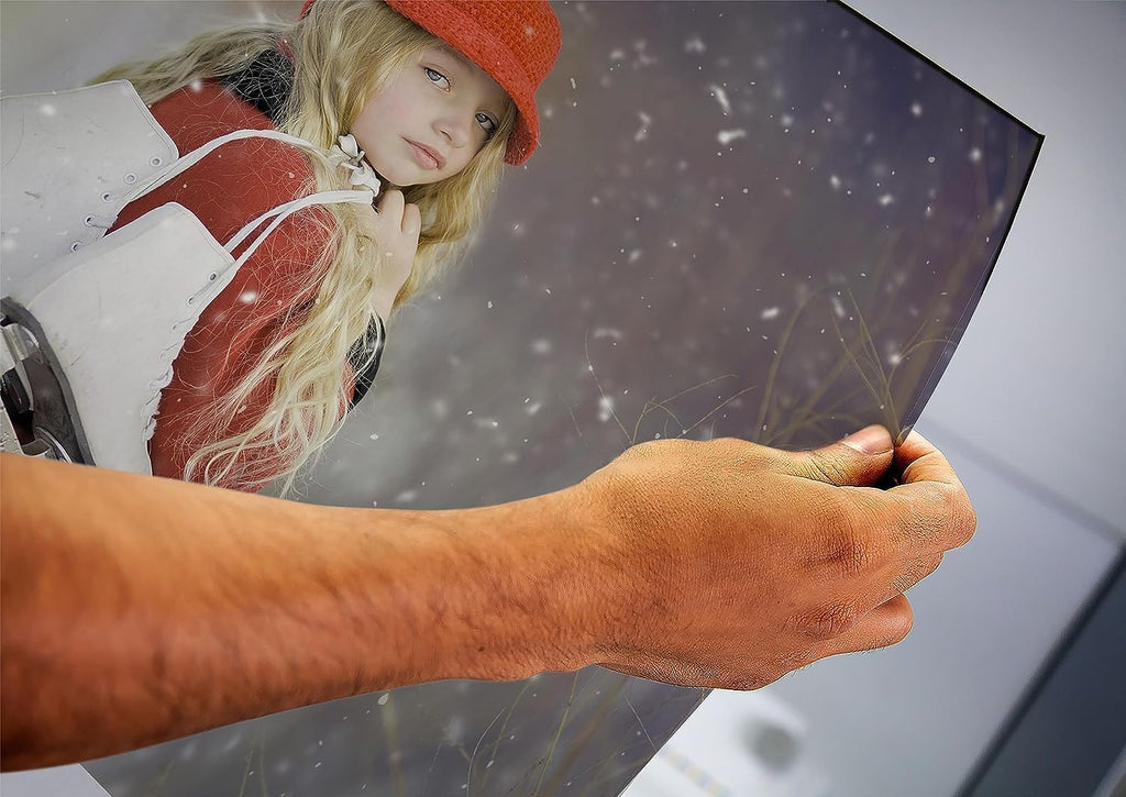 P&L ART Personalized Canvas Prints - Transform Your Photos into Stunning Wall Art | 24x36 Walnut Frame