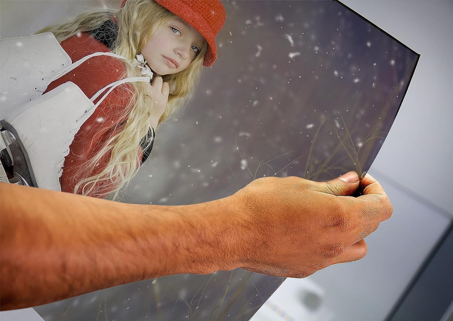 P&L ART Personalized Canvas Prints - Transform Your Photos into Stunning Wall Art | 24x36 Walnut Frame