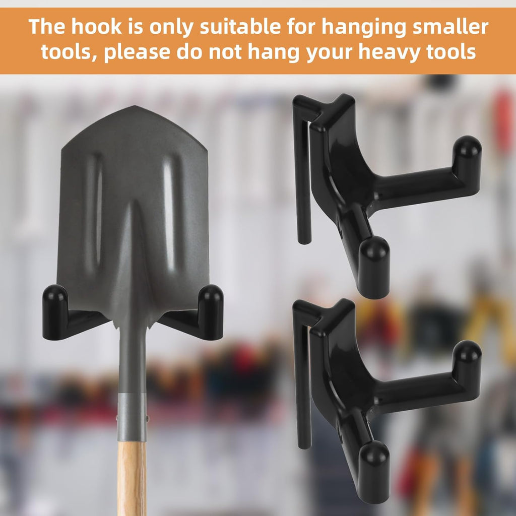Rubbermaid FastTrack Shed Hooks - 6-Piece Multi-Purpose Organizer for Garage Tools & Sports Equipment