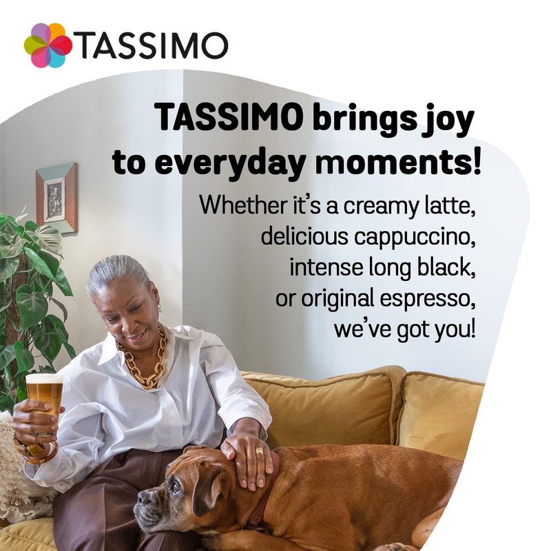 TASSIMO Costa Latte 16 discs, 8 servings (Pack of 5, Total 80 discs, 40 servings)