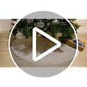 48-Inch Faux Fur Christmas Tree Skirt - Plush Snow White Holiday Decor