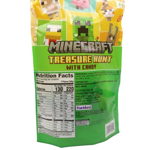 Minecraft Creeper Candy Treasure Hunt - Pre-Filled Characters with Fruit Chews | 12 Count Birthday Party Snacks