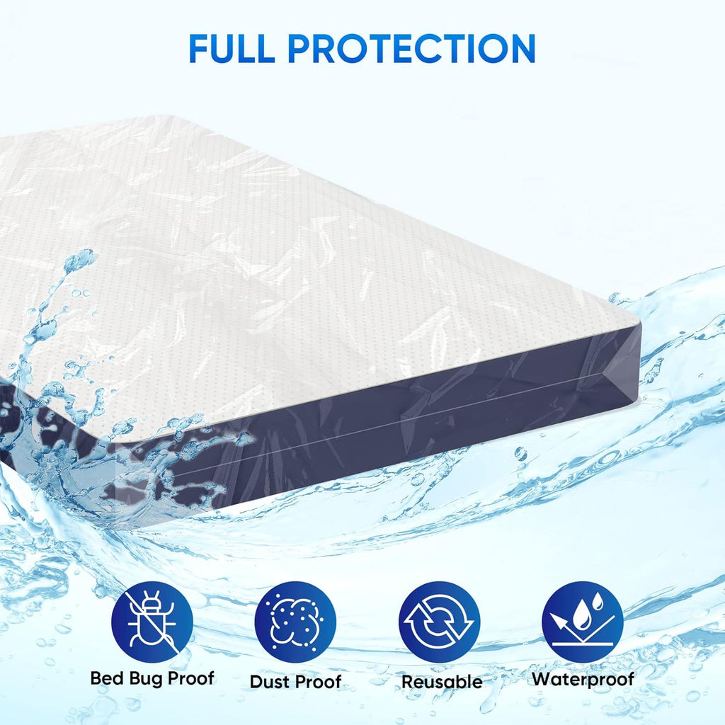 TICONN Waterproof Mattress Bag - Heavy-Duty Moving Storage Cover | 2-Pack, Queen Size (4 Mil)