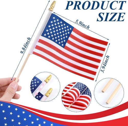 Hahafelt Patriotic Wreath Sashes - USA Flag Design for July 4th | 56" x 4.5" Home Decor