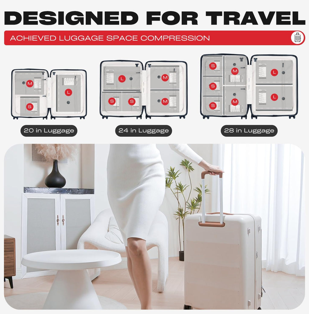Skiennix Travel Vacuum Storage Bags - 18 Pack Compression Packing Bags with USB Pump | Carry-On Size for Luggage
