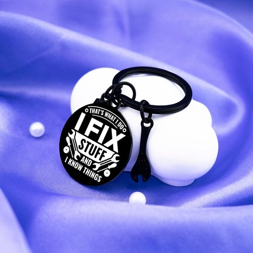 Cool Mechanic Gifts - Unique Keychain for Maintenance Men | Perfect for Handyman, Carpenter & Machinist