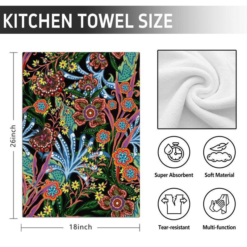 Hello Fall Kitchen Towels Dish Towel, Hello Pumpkin 18x26 inches 2 Pack, Reusable Autumn Kitchen Towels. Don't Scratch Dishes or Countertops, Suitable for Restaurants, Home Use, Farmhouse Decor.