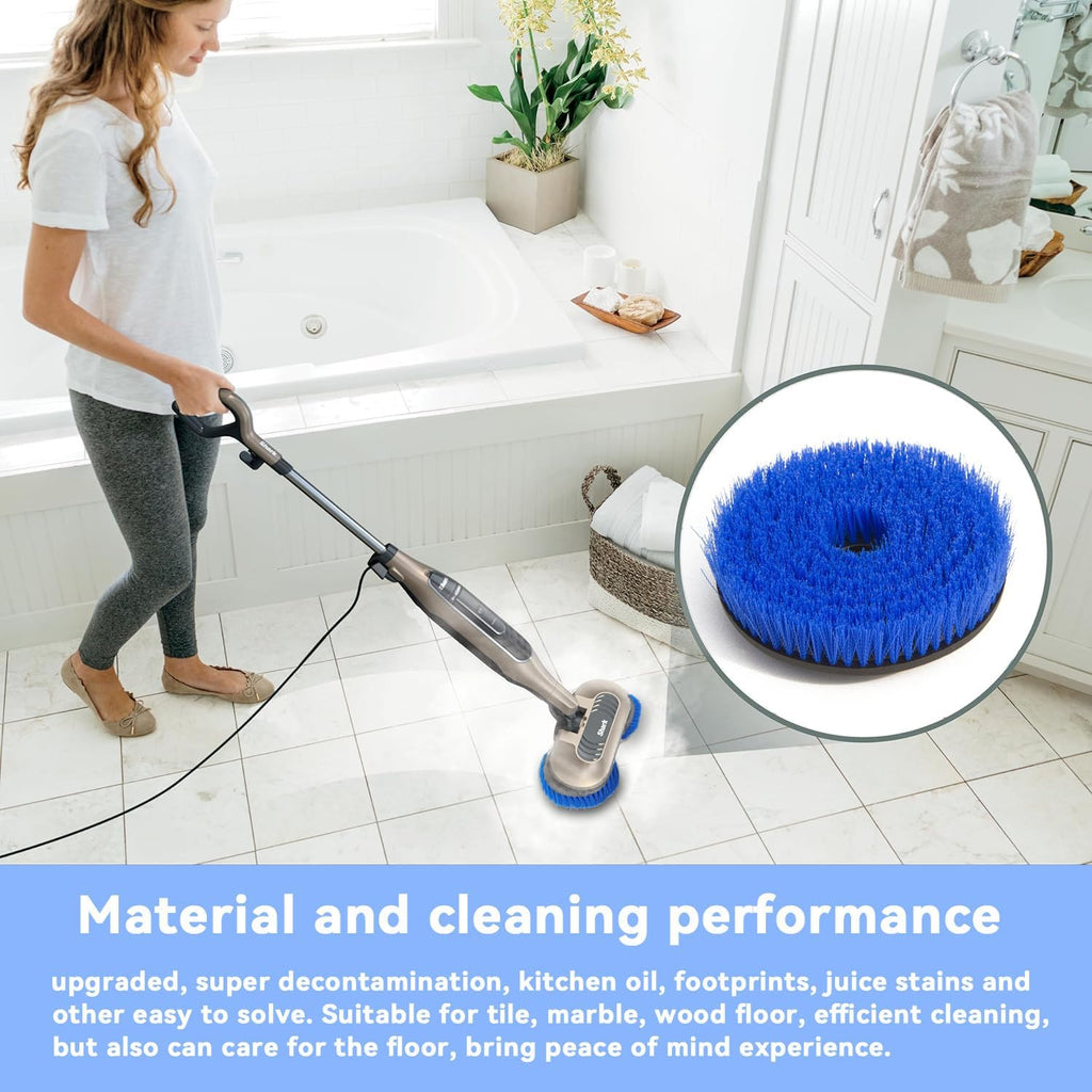 Shark S7001 Mop Pad Replacement Brush Heads - Professional Deep Cleaning for Tile & Hard Floors | Blue