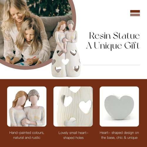 Candeldo Candle Holder for Mom | Unique Sentimental Gift from Daughter | Tealight Decor Figurine
