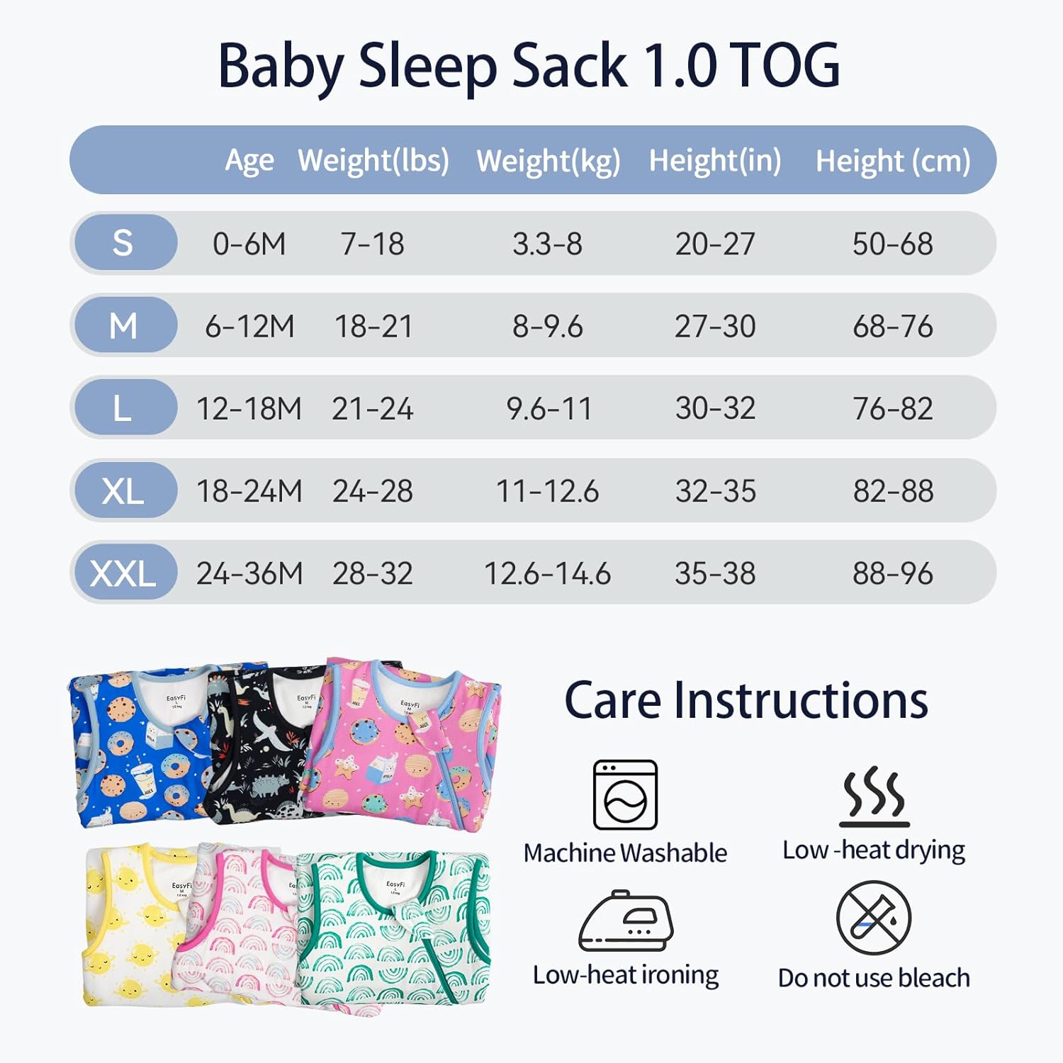 Rayon by Bamboo Toddler Sleep Sack - Supersoft 1.0 Tog Wearable Blanket for Ages 2T-3T | Unisex Design