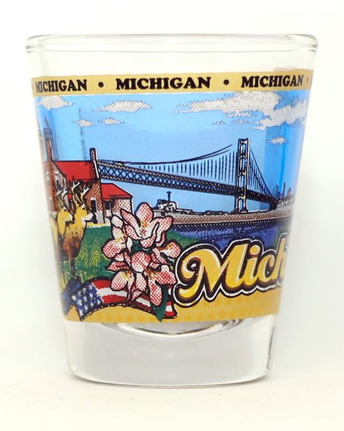 Michigan State Wraparound Shot Glass