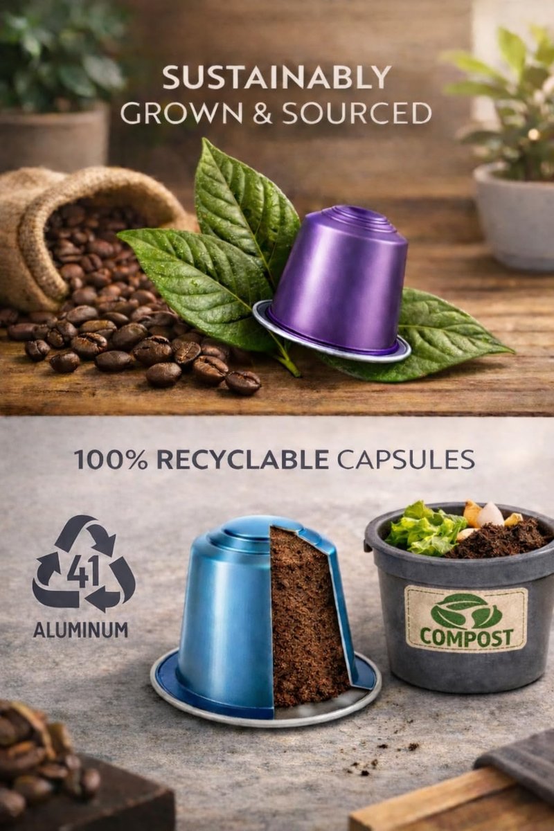 ROSSO CAFFÈ Espresso Coffee Pods for Nespresso Original Machines - 80 Capsules Variety Pack, 8 Signature Flavors, Medium to Dark Roast