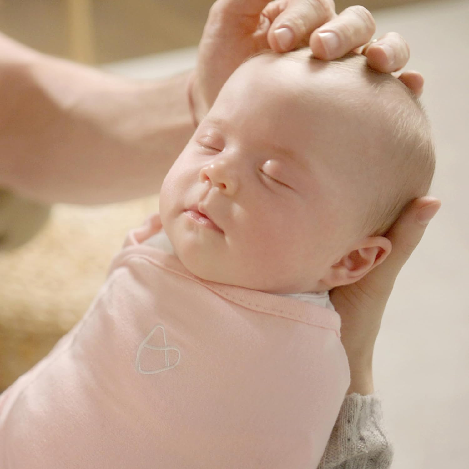 SwaddleMe by Ingenuity Baby Swaddle - 100% Cotton, 1.0 TOG, Pocket Fold Design, 3-Pack | Improves Sleep, 0-3 Months - Rainbow