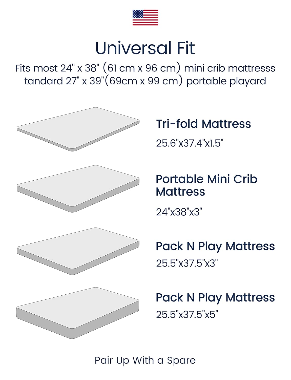 TotAha Premium Stretchy Pack N Play Playard Sheets - Hypoallergenic, Silky Soft Jersey-Knit (2-Pack, 38" x 24", Balloon & Sailboat)