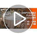 10-Pack 84-Inch Round Disposable Plastic Tablecloths - Pink Party Covers