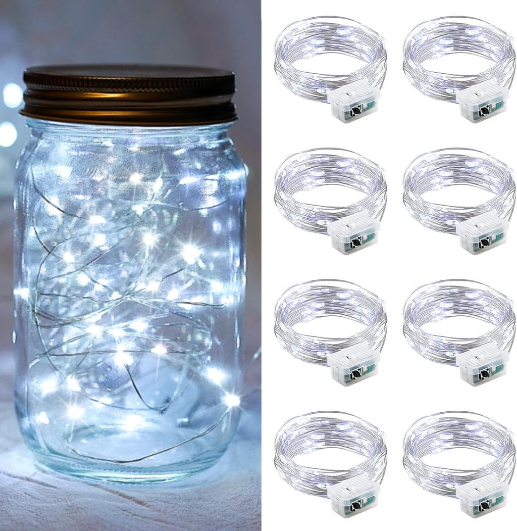 Skiennix 20 LED Fairy Lights - 7Ft Twinkle String Lights | Battery Operated, Waterproof for Weddings & Decor