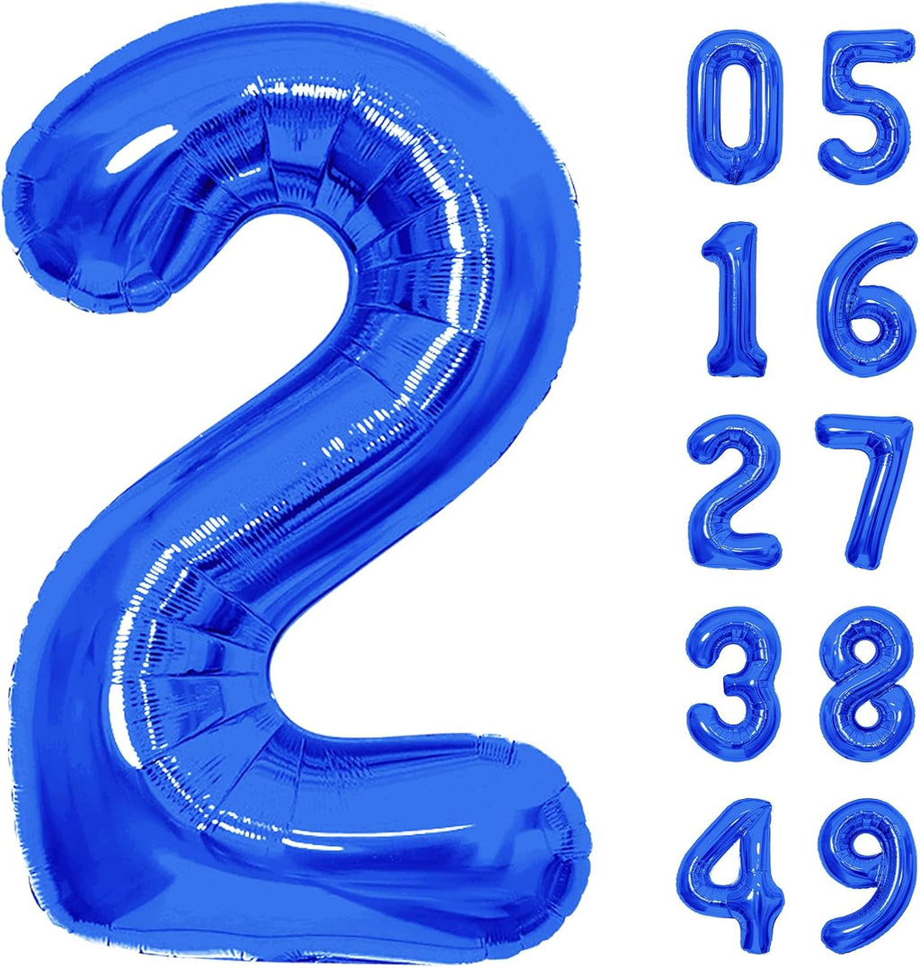 Number Balloons | Giant Navy Blue Number 10 Balloon - Perfect Birthday Decoration for Boys