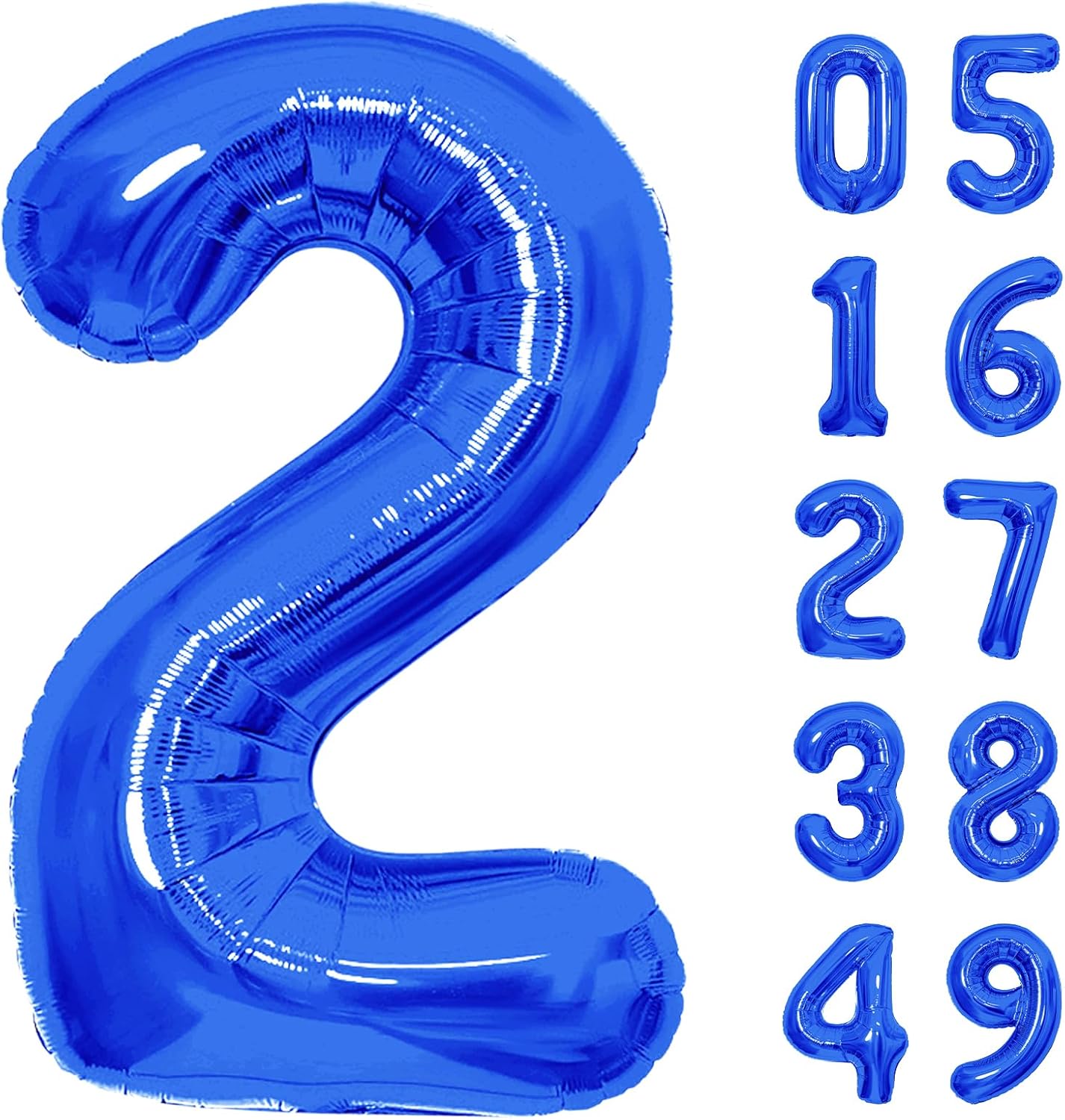 Number Balloons | Giant Navy Blue Number 10 Balloon - Perfect Birthday Decoration for Boys