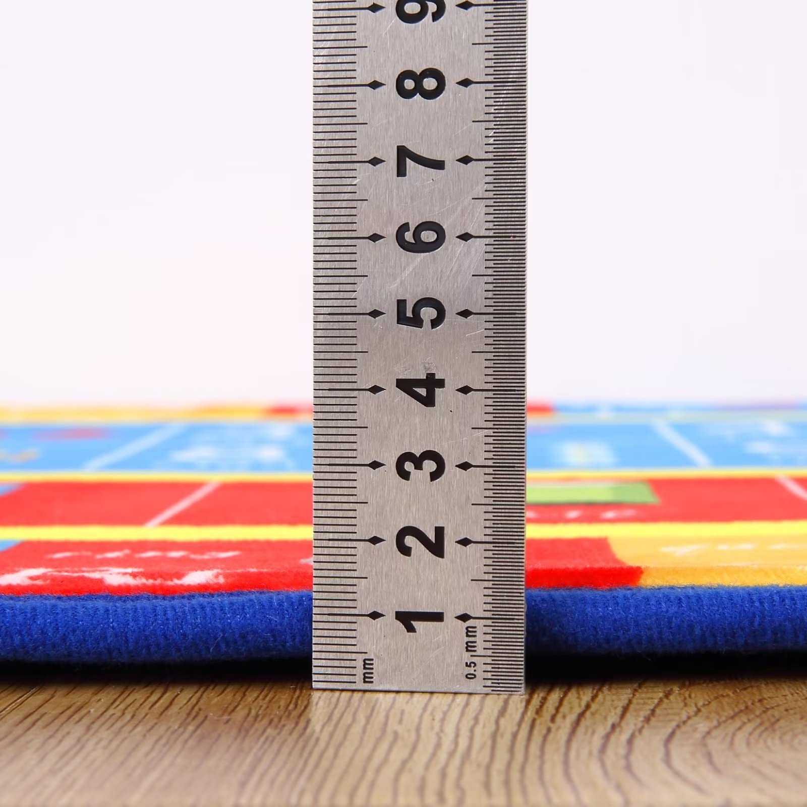 Zacoo Kids Educational Rug - Alphabet Numbers Shapes Playmat for Playroom, Bedroom, Nursery - Digital Graphics, 3 x 5 FT