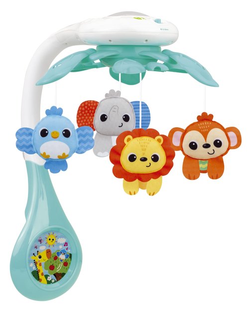 KiddoLab Baby Crib Mobile with Relaxing Music. Includes Ceiling Light Projector with Stars, Animals. Musical Crib Mobile with Timer. Nursery Toys for Babies Ages 0 and Older (New 2025 Model)