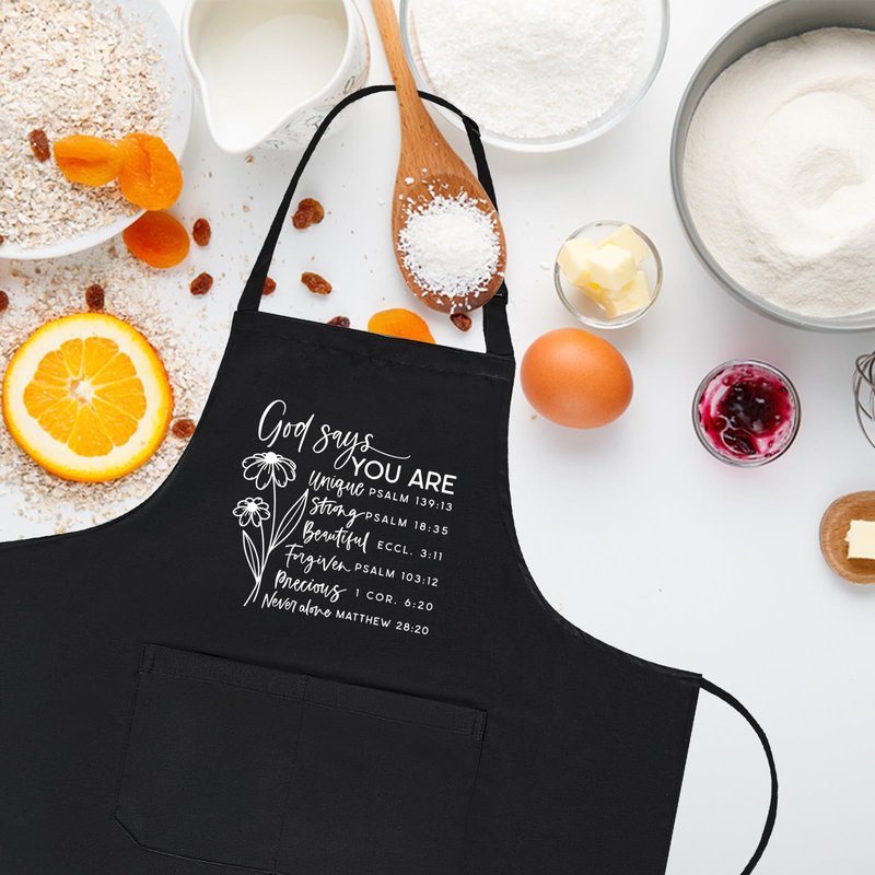 OzosKeiw Cooking Aprons for Women with Pockets Funny, Cute Womens Kitchen Apron for Baking, Cooking Gifts for Mom Mothers Day Baker Chef Wife Christmas Thanksgiving Birthday