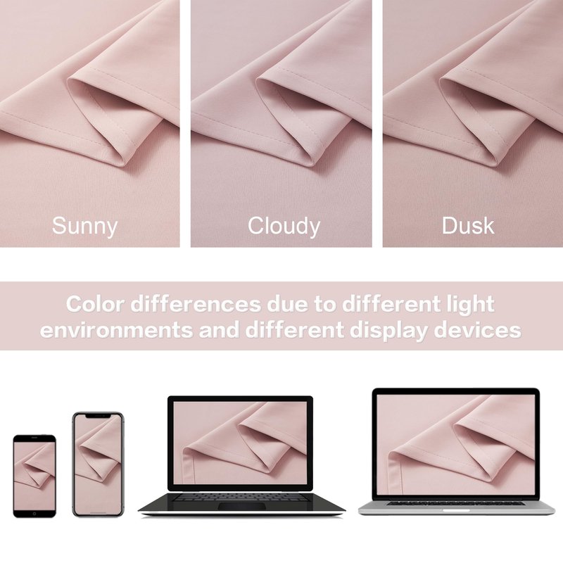 DUALIFE 2 Panels Baby Pink Curtains for Girls Bedroom 70 Inch Wide- Back Tab and Rod Pocket Room Darkening Thermal Insulated for Living Room 70 x 84 Inch Length