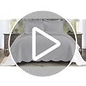 MarCielo 100% Cotton Oversized King Bedspread Quilt Set - 3 Piece