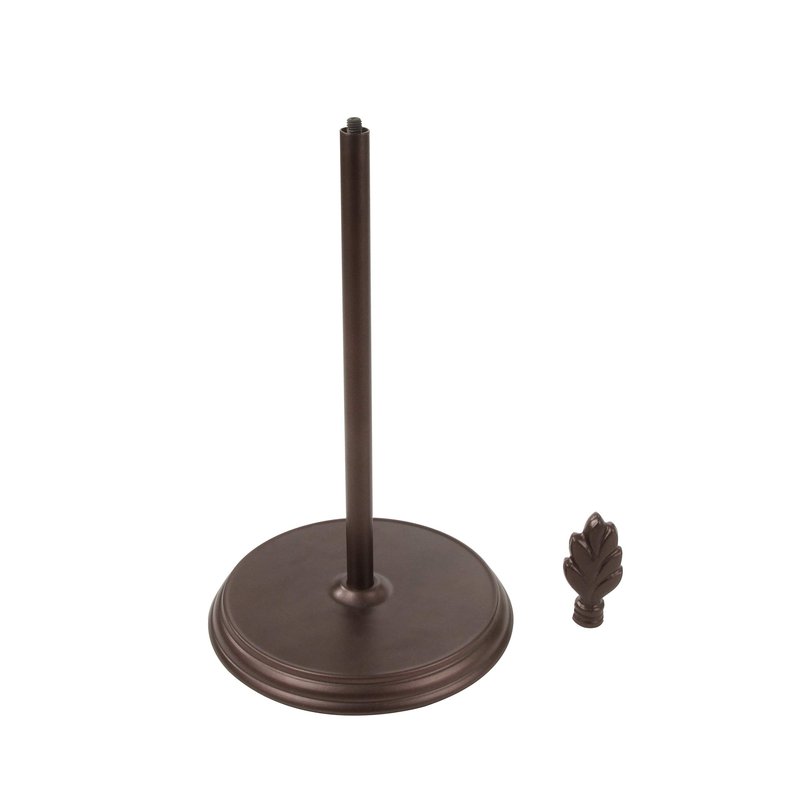 Spectrum Diversified Leaf Paper Towel Holder, Cast Iron Countertop Dispenser, Nature-Inspired Kitchen Countertop, Holds Both Standard & Jumbo Rolls, Bronze