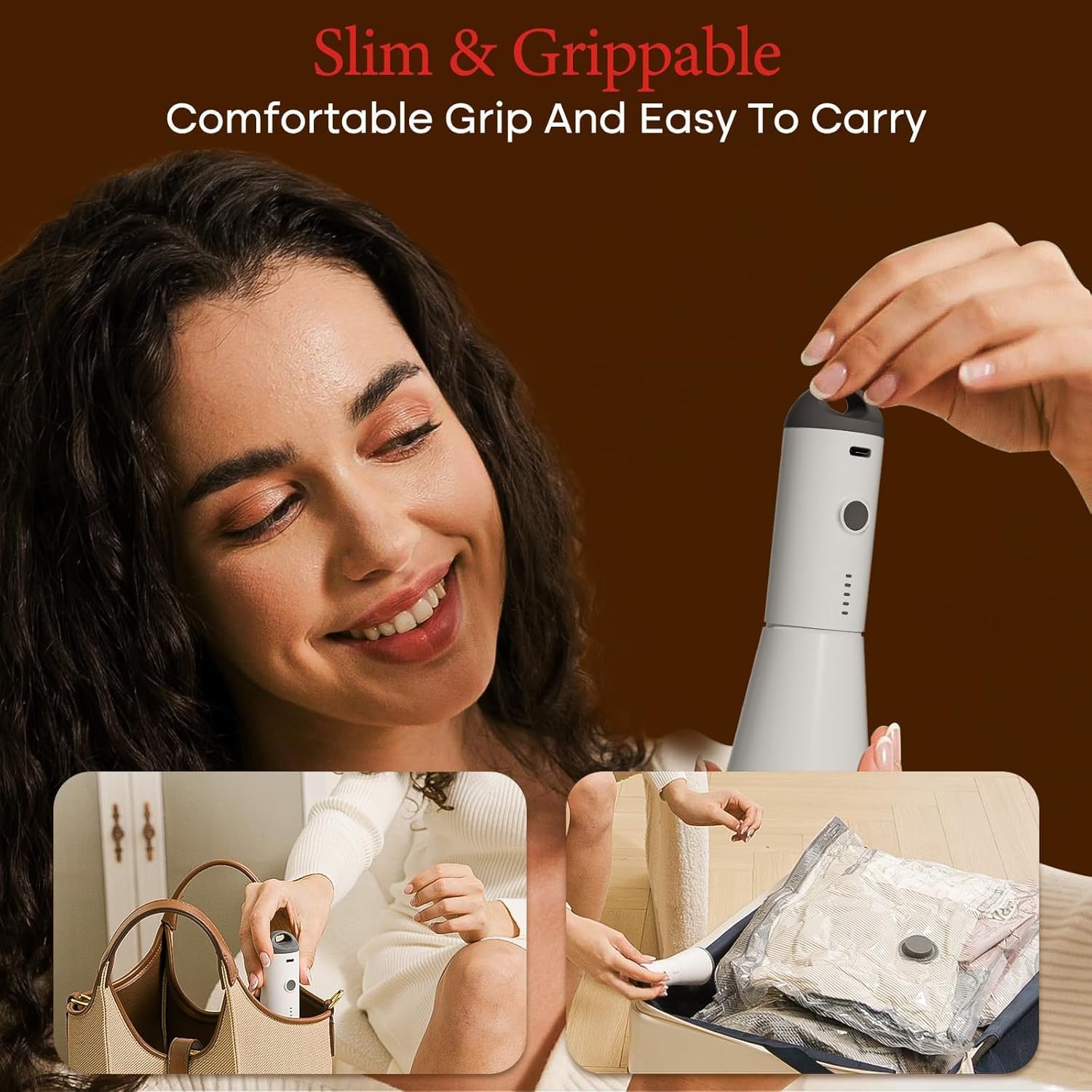 Vacbird Vacuum Bags - Travel Compression Packing Bags with Rechargeable Air Pump | Carry-On Size 24 Combo