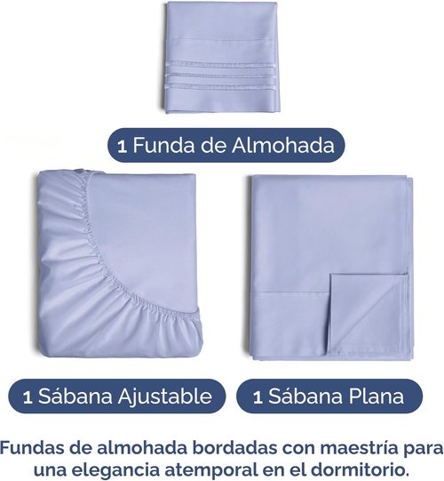 Comfy Twin Size 3-Piece Sheet Set by [Brand Name] | Breathable & Cooling Luxury Bedding - Ultra-Soft, Deep Pockets - Lavender