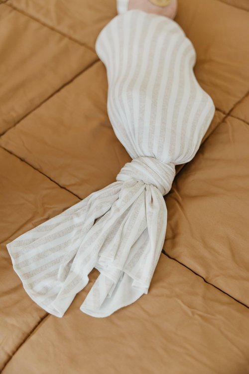 Copper Pearl Large Premium Knit Baby Swaddle Receiving Blanket Coastal