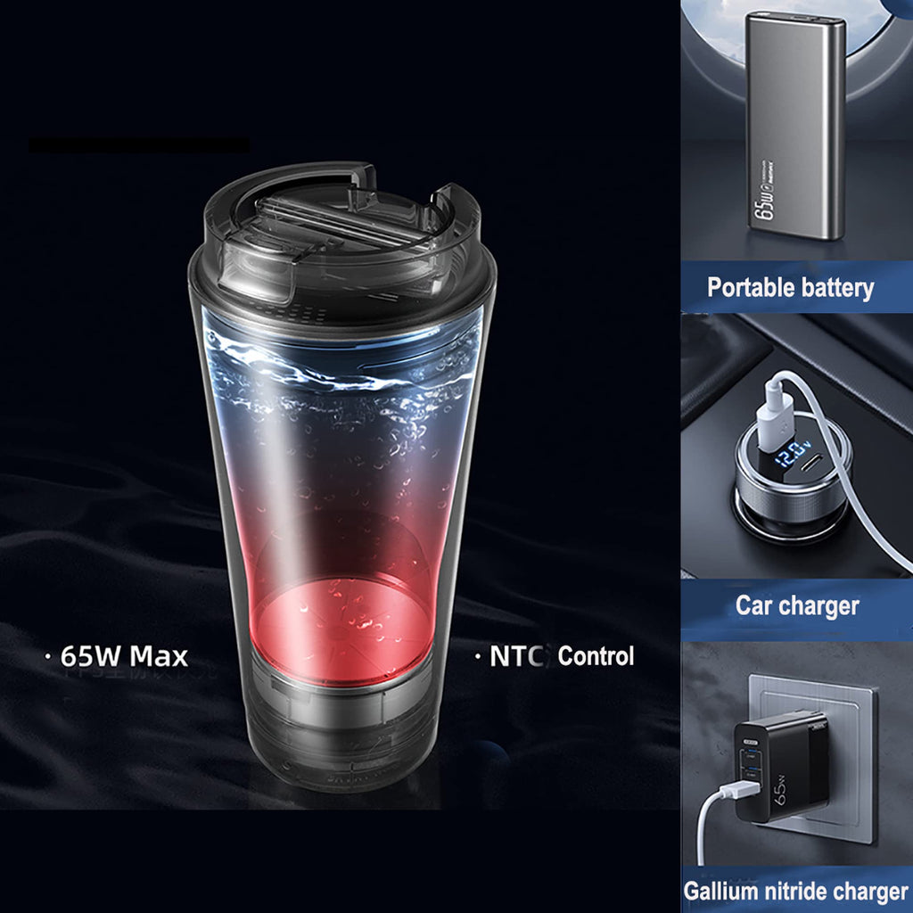 Car Kettle Water Boiler, Portable Car Bottle Warmer, Smart Car Cup for Coffee Warmer, Car Coffee Mug Fits in Car Cup Holder with Temperature Control