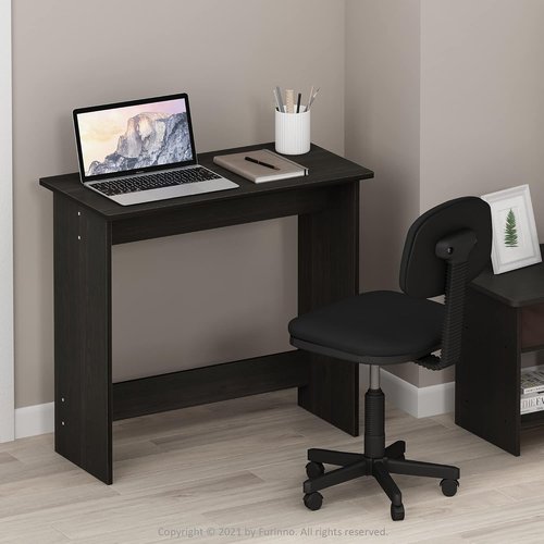FURINNO Simplistic Study Table - Stylish Espresso Finish for Modern Workspaces