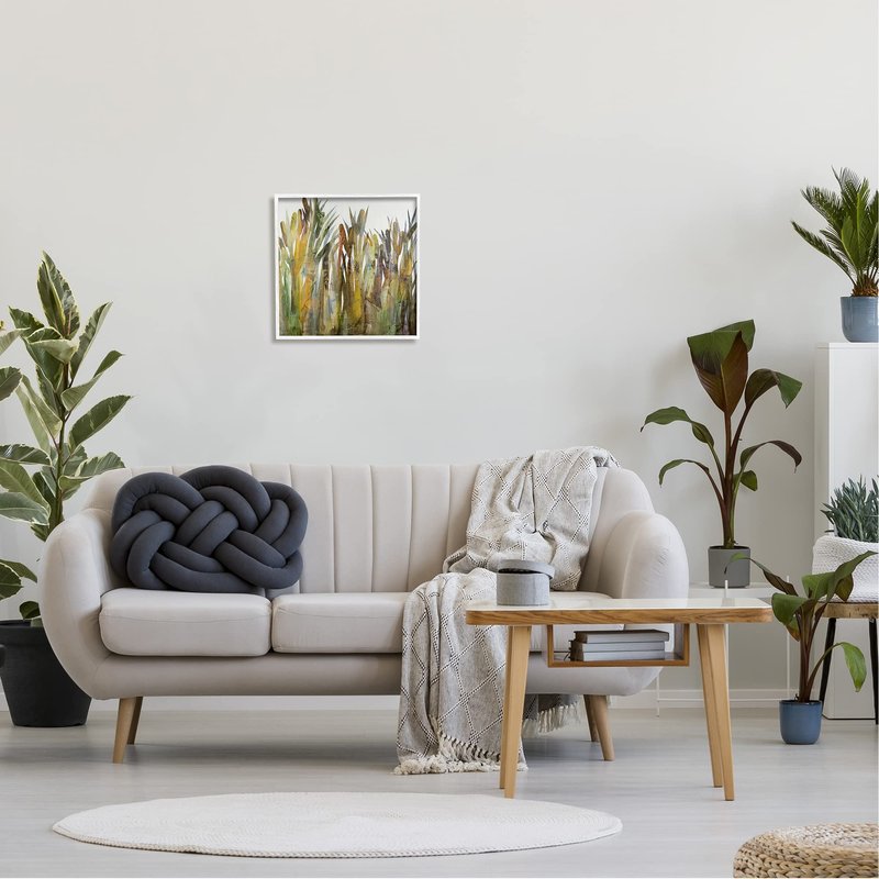 Stupell Industries Rustic Pampas Grass Cattails Wild Rural Plants Framed Wall Art, Design By Steling