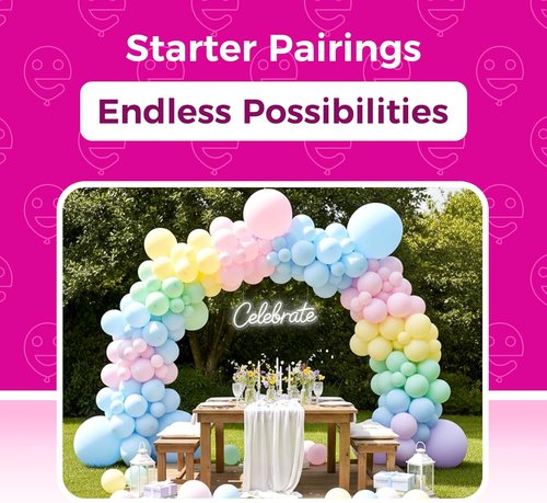 Bezente Pastel Balloons | 150 Pack 5-Inch Macaron Latex Balloons for Spring Birthday & Wedding Decor