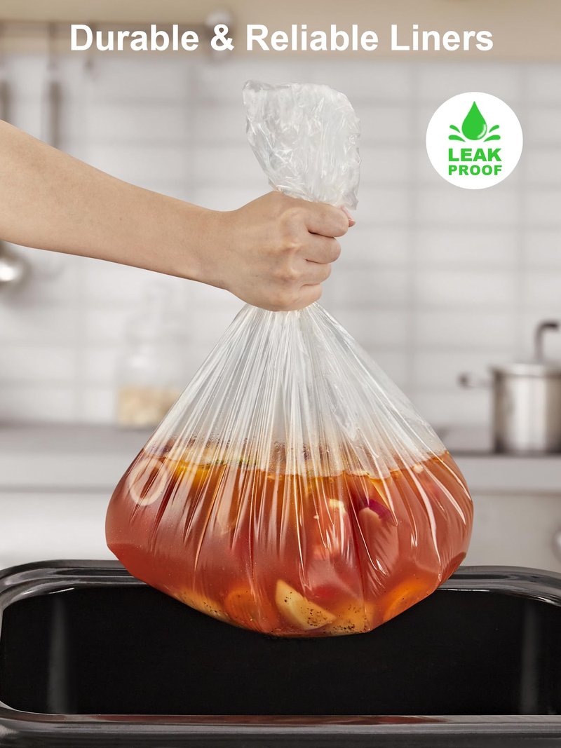 SMARTAKE Electric Roaster Liners, 15 Count Disposable Roaster Liners, Fits 16, 18, 22 Quart Roasters, Roaster Pan Oven Liners Plastic Cooking Bags for Instant Cleanup, 18 x 34 Inch