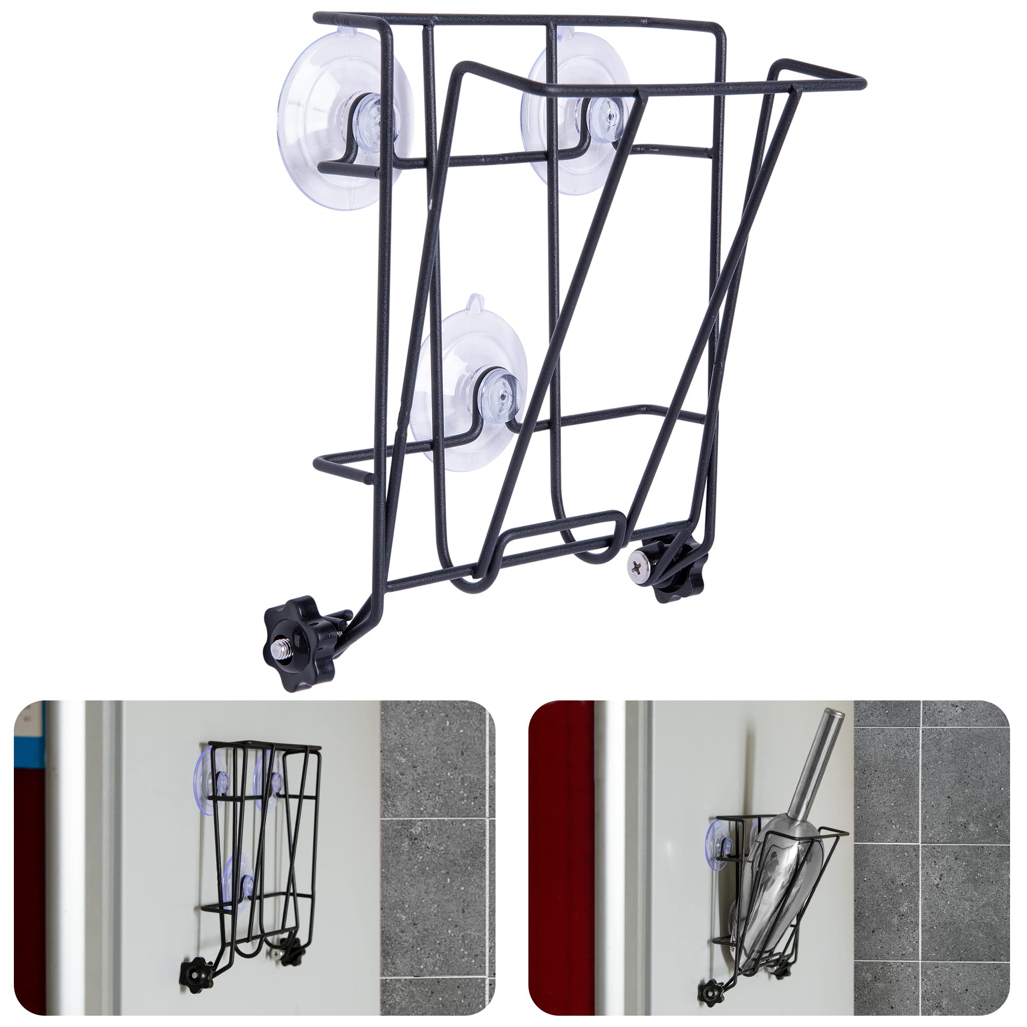 TOCCYARD Ice Scoop Holder Foldable, Metal Heavy Duty Ice Maker Scoop Holder for Ice Maker Kitchen Freezer Bar Party Wedding, Large Capacity, Easy Clean (Standard)