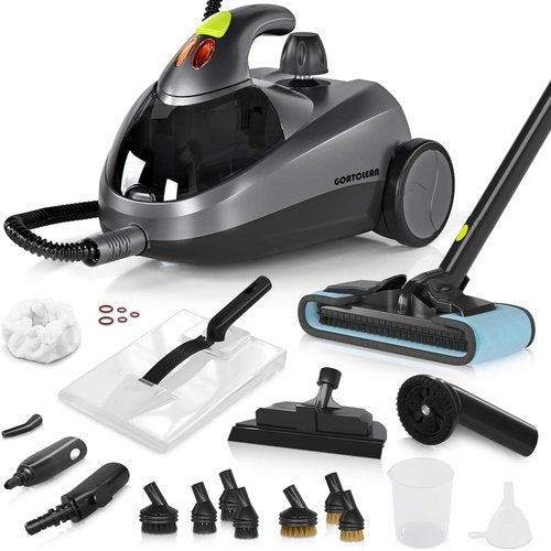 Heavy-Duty Steam Cleaner | 1500W Handheld Floor Steamer with 22 Accessories & 16ft Cord for Deep Cleaning