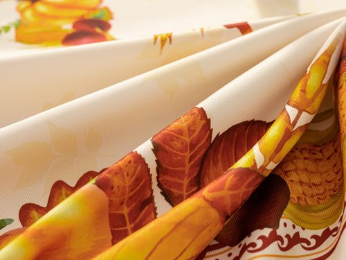 YiHomer Fall Thanksgiving Tabletop Collection for Kitchen Dining Decoration Parties Harvest, Harvest Party, Tablecloth, 70" Round