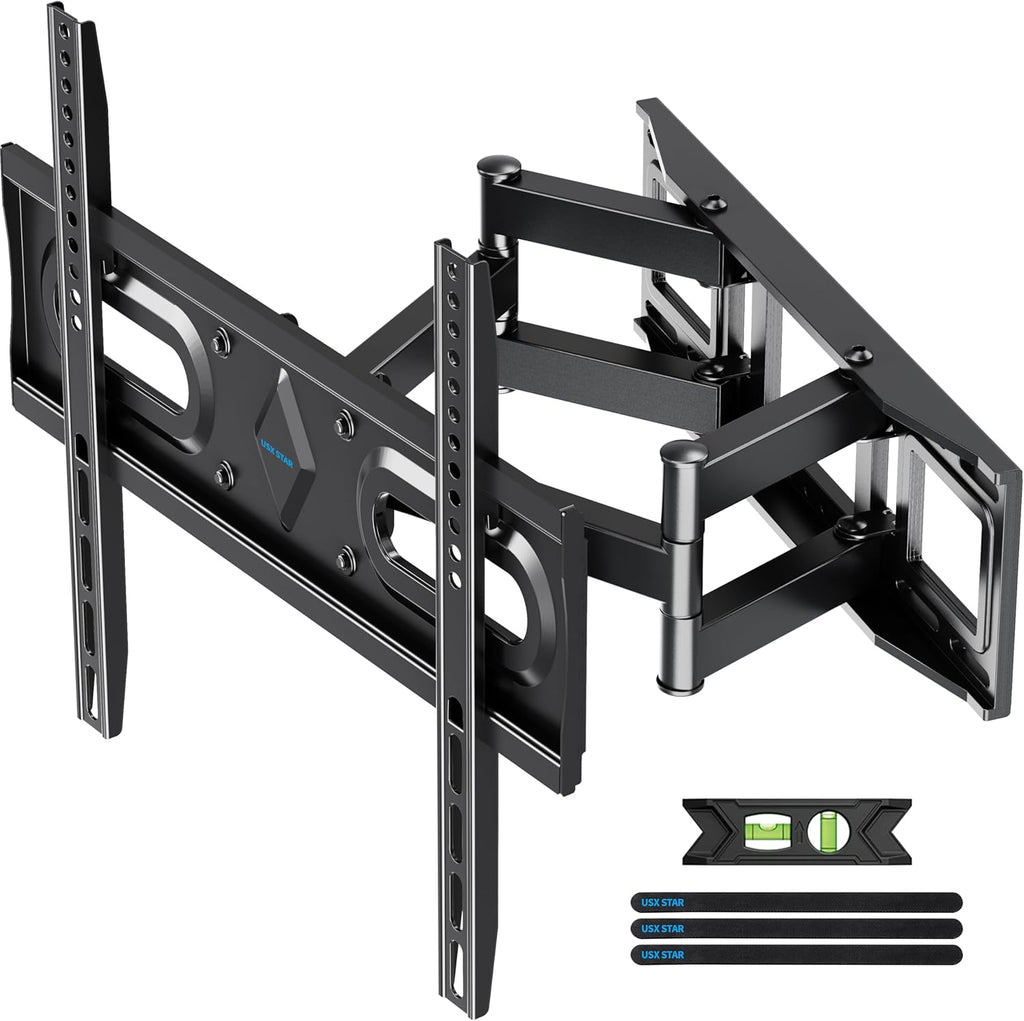 USX STAR Full Motion TV Wall Mount Bracket - Fits 32-70 Inch TVs, Swivel & Tilt, Max VESA 400x400mm, Holds 110 lbs