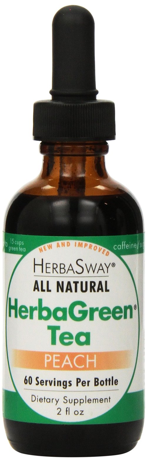 HerbaSway HerbaGreen Tea, Impeccably Peach, 2 Ounce