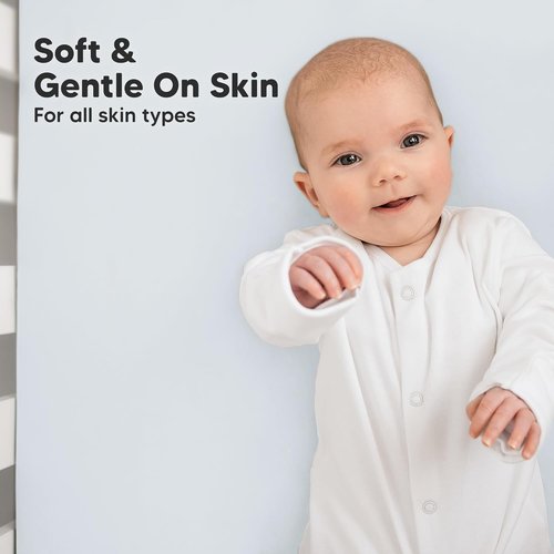 KeaBabies Organic Crib Sheets - 2-Pack Fitted Mattress Covers in Soft Hazy Prints | Breathable Jersey Cotton for Boys & Girls