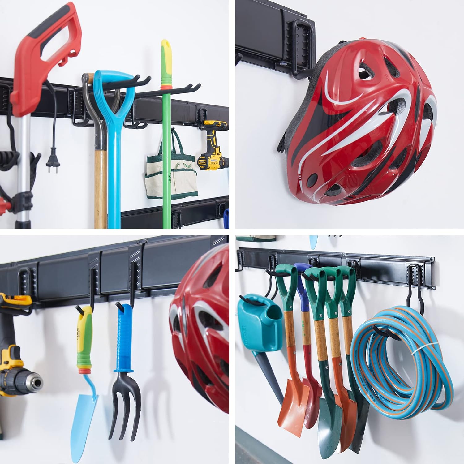 Ultrawall Garage Storage Organizer - Heavy-Duty Wall-Mounted Tool Rack with 15 Hooks | 22 Pieces